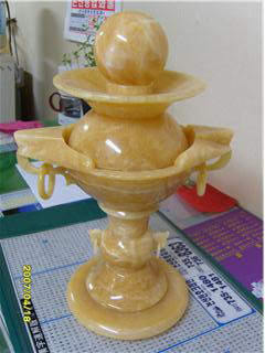An tSín Xingyan Mihuang Stone Stone Feng Shui Dealbhóireacht Ball