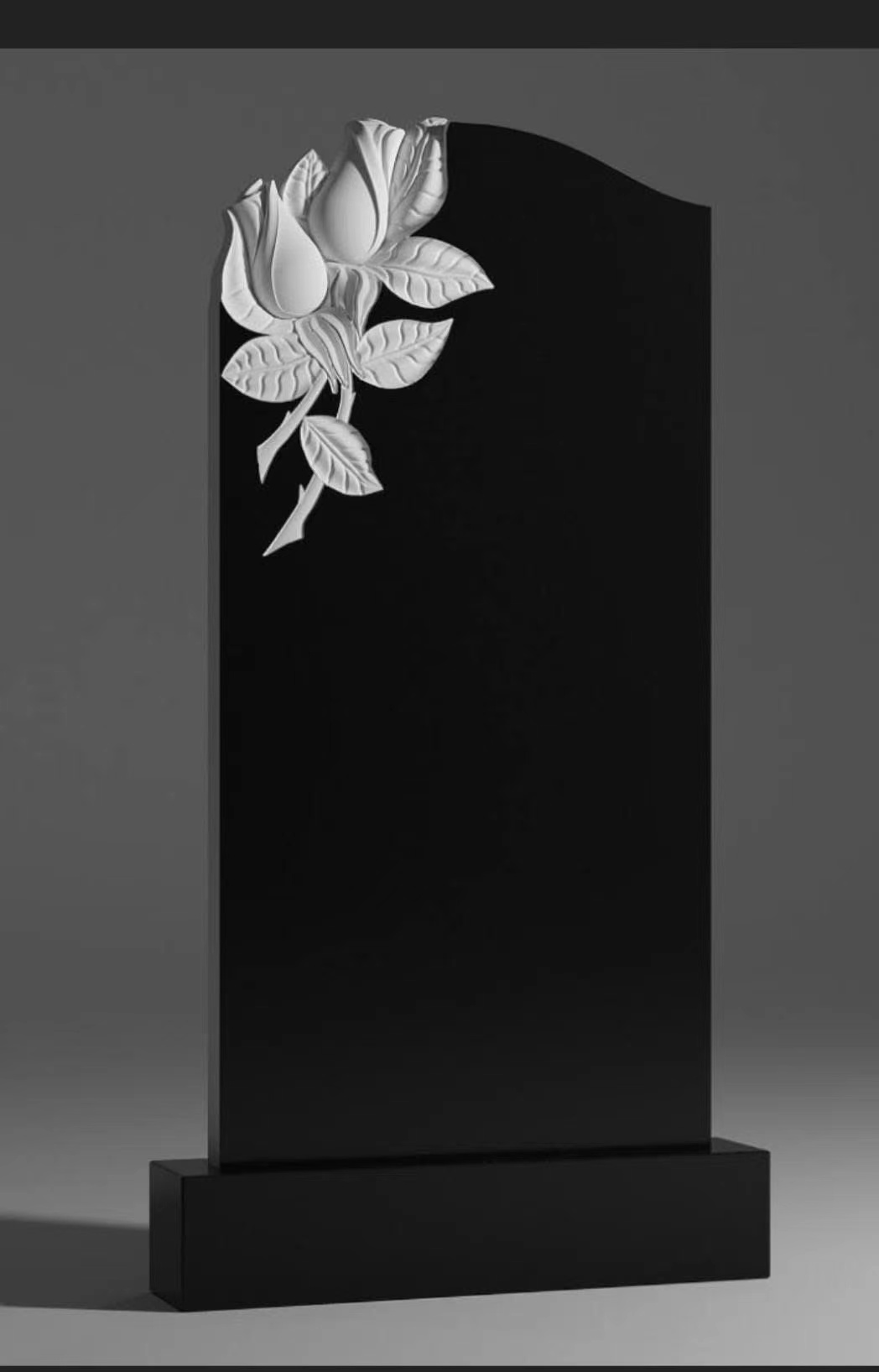 Sínis Xingyan Stíl Rúiseach Rúisis Faoiseamh Rose Black Tombstone Black Tombstone