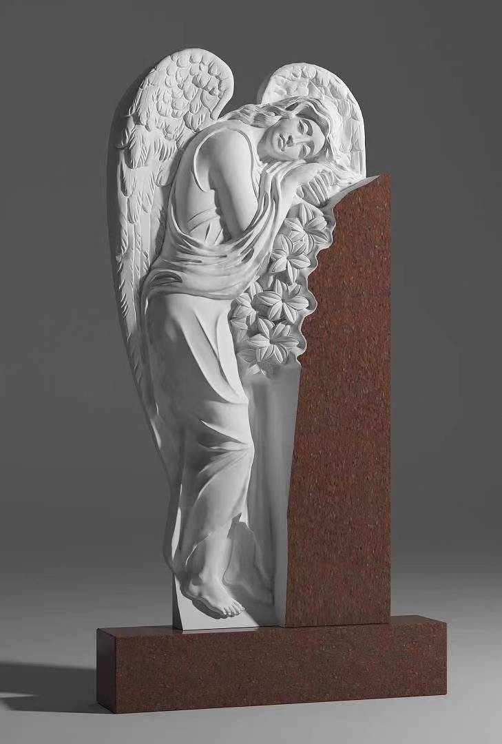 Sínis Xingyan Stíl na Rúise Codlata Aingeal Tombstone Ealaíne
