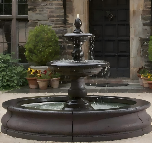 Fountain Cloch Allamuigh Ilchisealach Dorcha