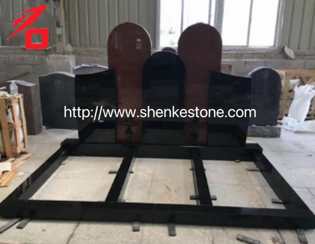 Tombstone Eibhear Dubh Stíl na Rúise le Cros Snoite
