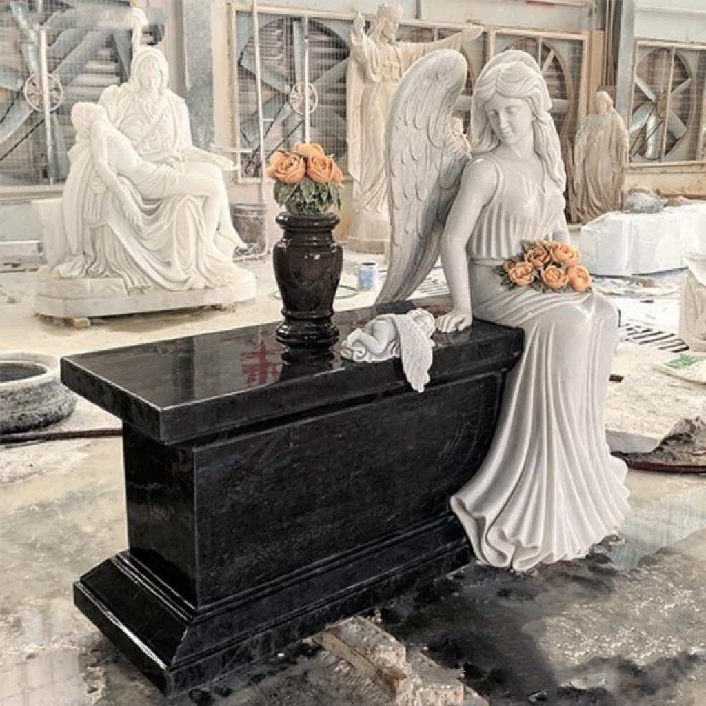 Xingyan Angel Caomhnóir Marmar Tombstone